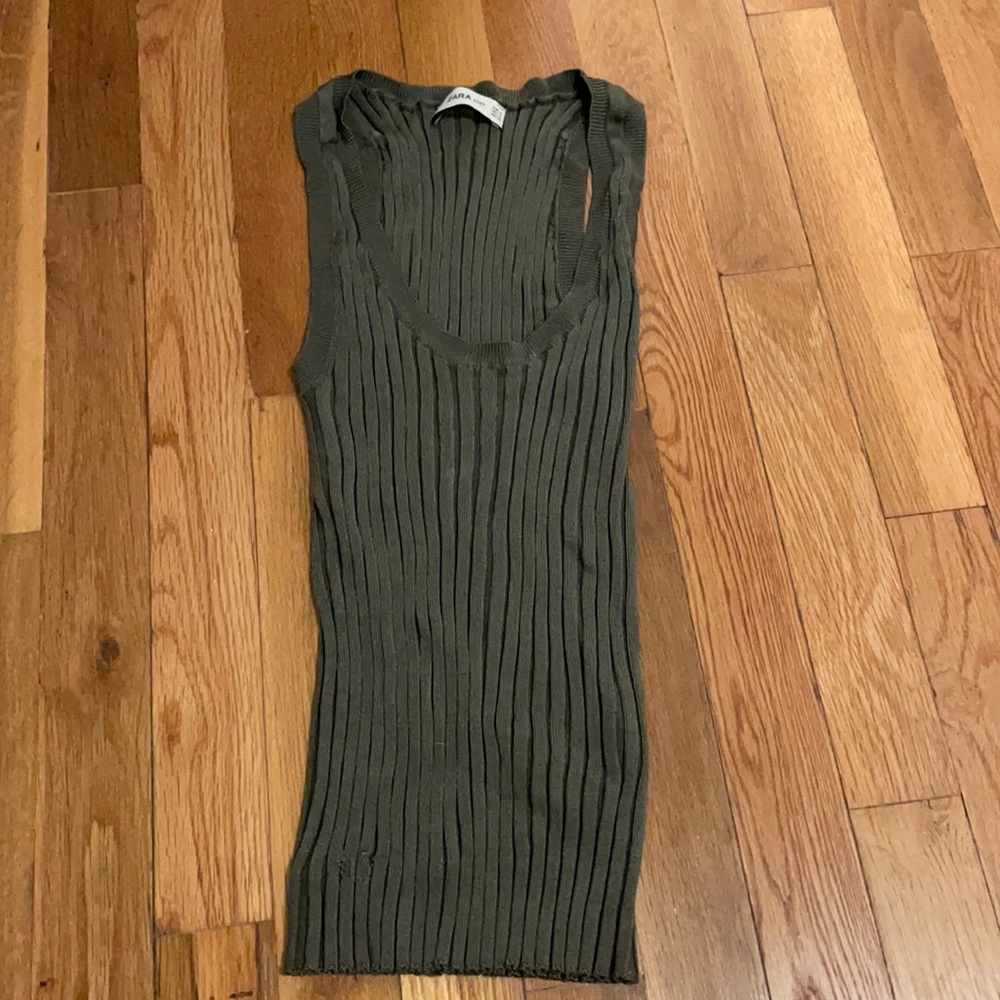 Zara Knitted Ribbed Tank
